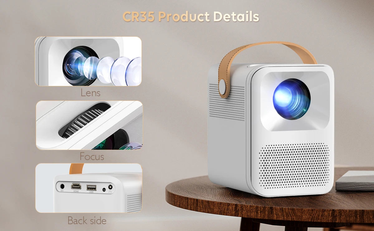Bluetooth Support Mobile Phone Home Theater Projector Bluetooth Mini 4k Android 9 Projector