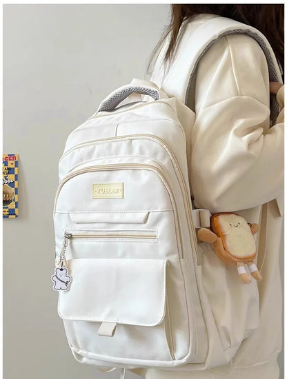 Japanese style Junior High School Large Capacity Backpack High School Student school bags Simple and Versatile Laptop Backpacks