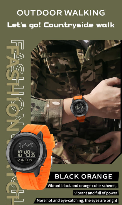 SANDA 2198 Single Monitor Male Student Electronic Watch Multifunctional Waterproof sports Student Electronic Watch 2025