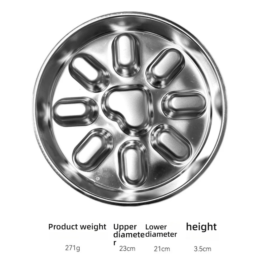 Stainless Steel Slow  steel slow food bowl for dogs, feeding basin for cats, anti choking and anti overturning bowl Pet supplies