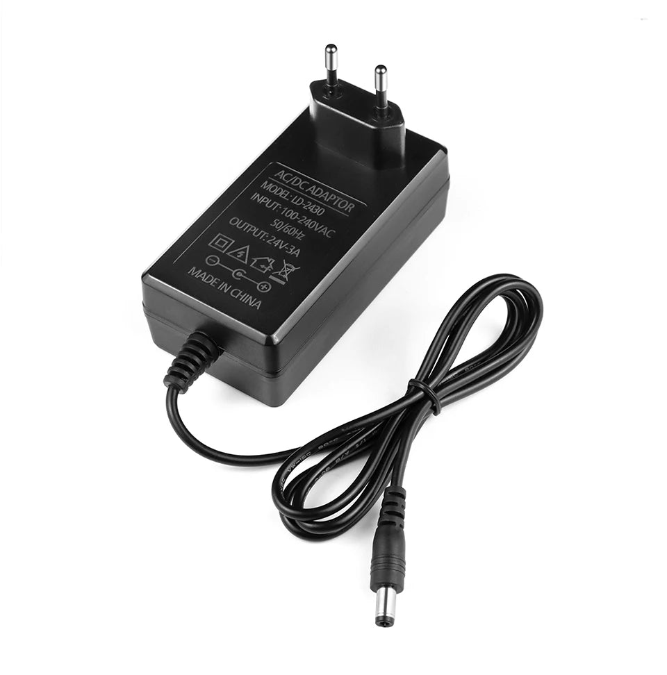 DC 24V 2A 3A Power Supply With EU US Plug Lighting Transformer Power Adapter for LED Strip Neon Light / Security Camera / Router