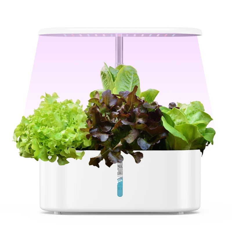 Hydroponics Growing System Indoor Garden Herb Garden Kit Indoor with LED Grow Light Quiet Smart Water Pump Automatic Timer Plant