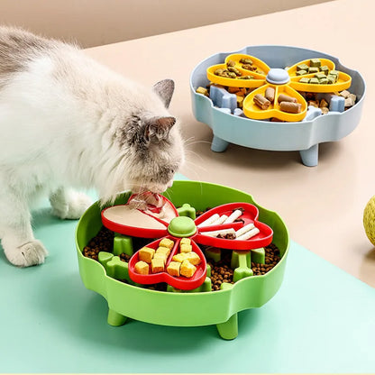 Dog slow feeder bowl, anti-choking bowl, rotating basin, cat bowl, educational toy, anti-slip slow feeder basin, pet supplies