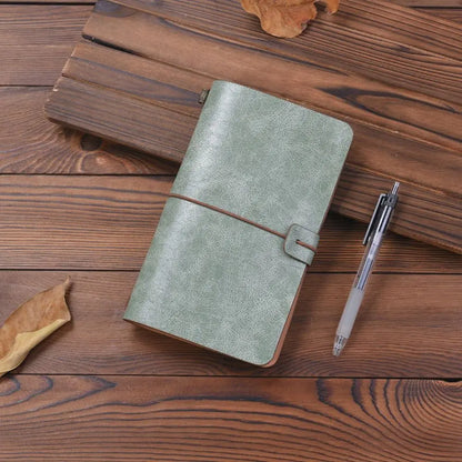 Business Portable Leather Notebook Stationery Hand Ledger Diary Book Exquisite Hardcover Notepad Office