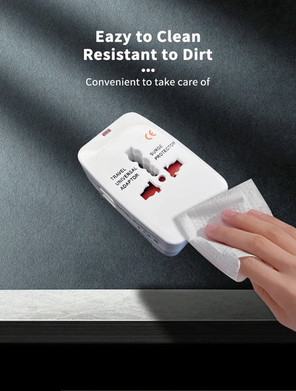 Universal Travel Adapter With 2 USB Ports Power Charger Adapter Outlet Converter Socket Plug Adaptor Connector EU UK US AU