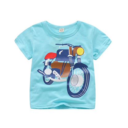 Baby Boy T-Shirts For Children Clothing Summer Clothes Boys Short Sleeve Shirt Print Cotton Kids Tee Shirt Tops