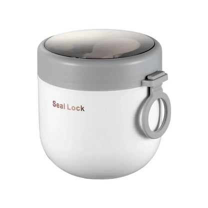 Portable Breakfast Cup With Lid and Spoon Multifunction Oatmeal Cup Cereal Nut Yogurt Mug Snack Cups Small lunch box soup bowl