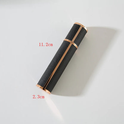 10 ml Portable Perfume Bottle for Travel, Mini Refillable Perfume Dispenser Artificial Leather Leak-Proof Perfume Sprayer, Suit