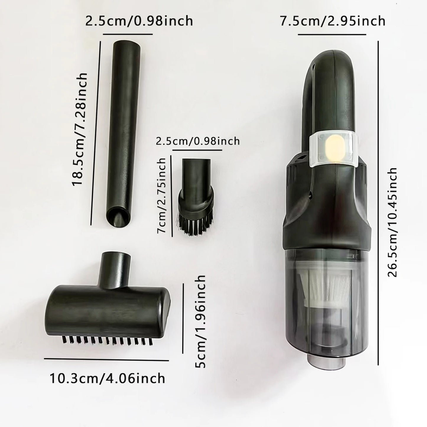 5KPa Cordless Handheld Vacuum - Rechargeable for Pet Hair, Car & Home, Lightweight for Sofa & Office