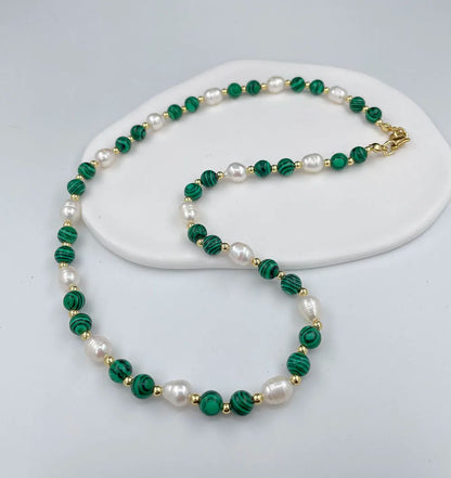 Unique design Pearl women's handmade pink colorful irregular gravel face necklace popular gift banquet party trendy charm.