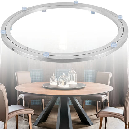 14 Inch Rotating Metal Turntables Dining Table Bearing Heavy Duty Round Dining Table Smooth Swivel Plate for Dining Table
