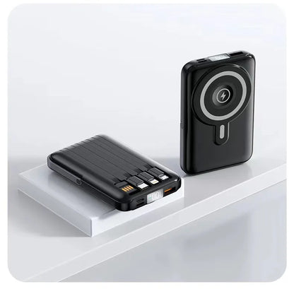 Wireless magnetic power bank 22.5W super fast charging 10000mAh suitable for watches, mobile power banks, lightweight and thin