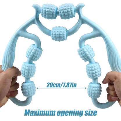 1Pcs 9-Wheel Fascia Muscle Roller,Cellulite Roller,Massage Roller for Relieve Muscle Soreness Thigh,Calf, Arm Reduce Cellulite