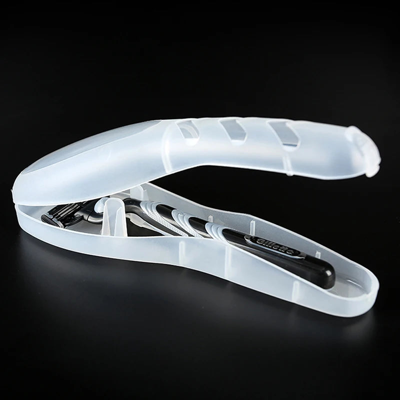 PTravel Shaver Case Razor Box Blades Holder Plastic Suitcase Holder Baggage Boarding Portable Packing Organizer Accessories