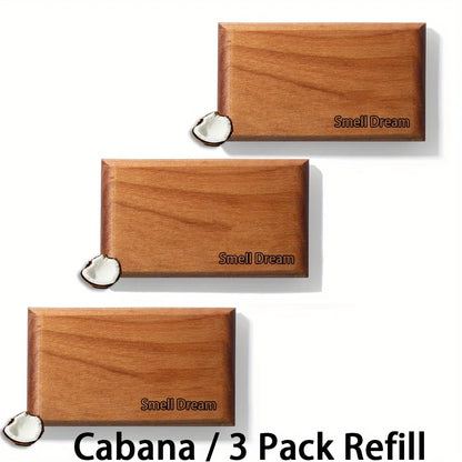 Smell Dream Car Air Freshener - Wooden Deodorizer - Vehicle Odor Remover - Auto Scent Diffuser - Long-Lasting Car Freshening