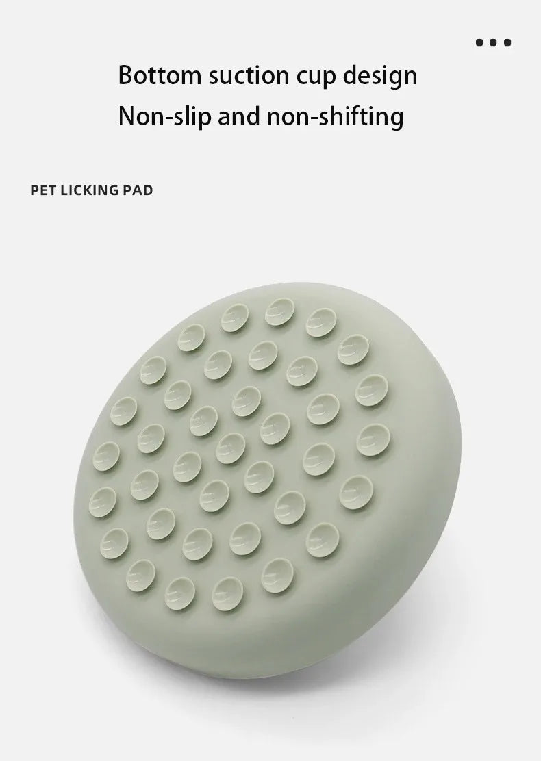 Non-slip Silicone Pet Slow Food Bowl Anti-choking Anti Knockover Cat Slow Feeder Mat with Suction Cup Dog Accessories