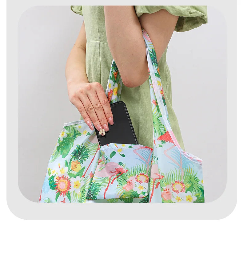 reusable bag Bag Large Foldable Shopping Bag Reusable Grocery Bag Tear-Proof Nylon Bag Suitable For Grocery Recycling Gift