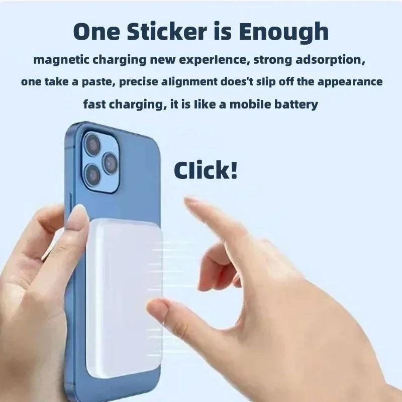 New 50000mAh Magnetic Wireless Power Bank for iPhone 12 13 14 15 Pro Max Portable Charger External Auxiliary Battery Pack