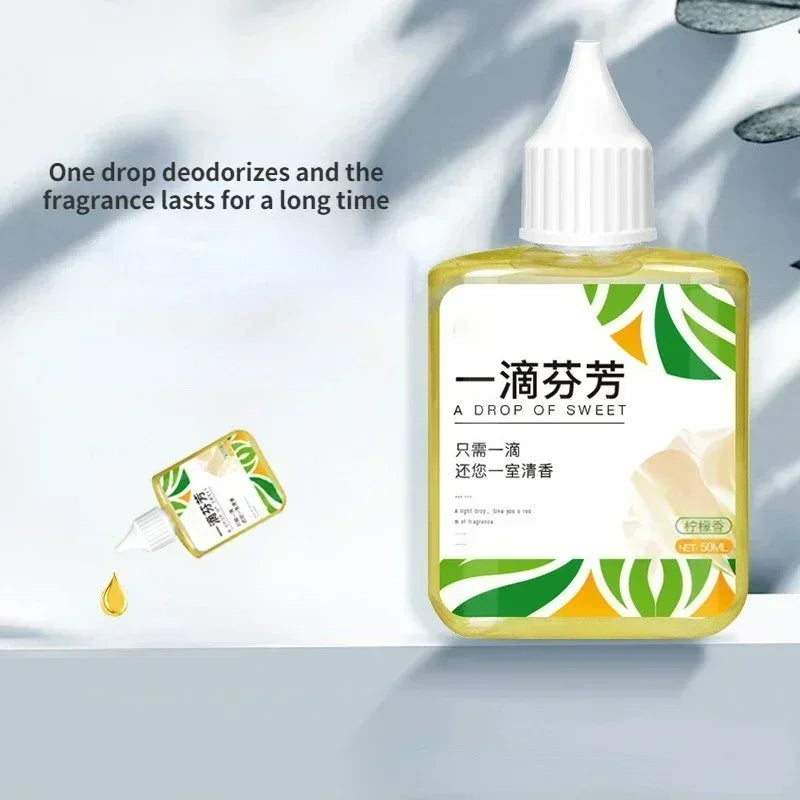 One-Drop Fragrance Air Freshener - 5s Odor Removal, Concentrated Multi-Scene Deodorant for Toilet/Drain/Pet Bed