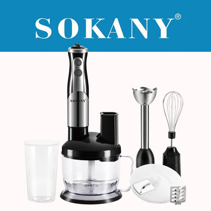 Hand Blender 8-in-1, Multi-function Electric Blender and Milk Frother for Shakes, Purees and Smoothies