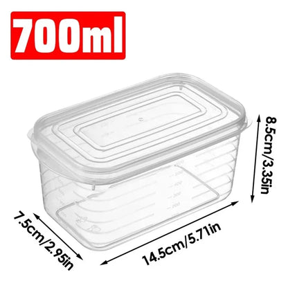 1/3/5pcs Refrigerator Storage Box Fridge Organizer Fresh Vegetable Fruit Storage Container Food Crisper Box Kitchen Organizer