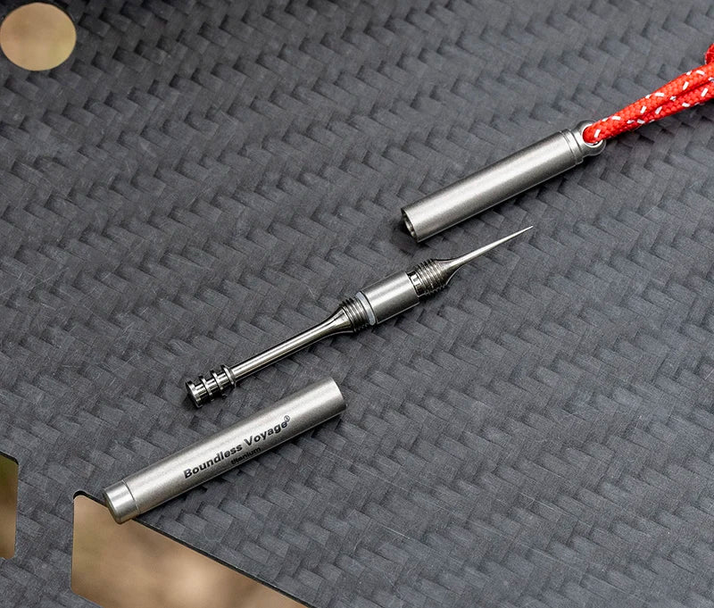 Boundless Voyage Portable Titanium Toothpicks Holder Ear Wax Removal Personal Care Tools Outdoor Multifunctional Tools Ti9008O