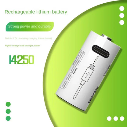 14250 3.7V 300mAh Rechargeable Lithium Battery For Probes, Thermometers, Sights, Thermostats, Monitoring systems,Alarms,1/2AA
