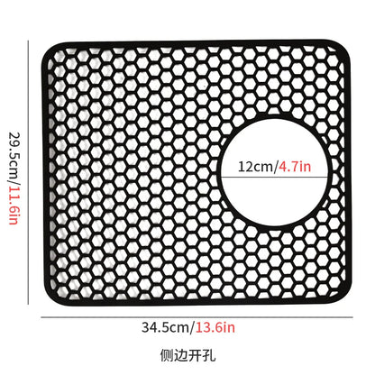 Sink Protectors for Kitchen Sink,Sink Mat,Grid Silicone Kitchen Sink Mat for Bottom of Stainless Steel Sink,Heat resistant mat