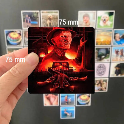 Horror Freddy Krueger Fridge Magnet Photo Personalized For Office Family Kitchen Refrigerator Friends Gift Holiday Decor