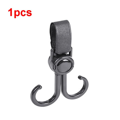 1/3pcs Baby Bag Stroller Hook Pram Rotate 360 Degree Rotatable Cart Organizer Pram Hook Crochet Stroller Accessories