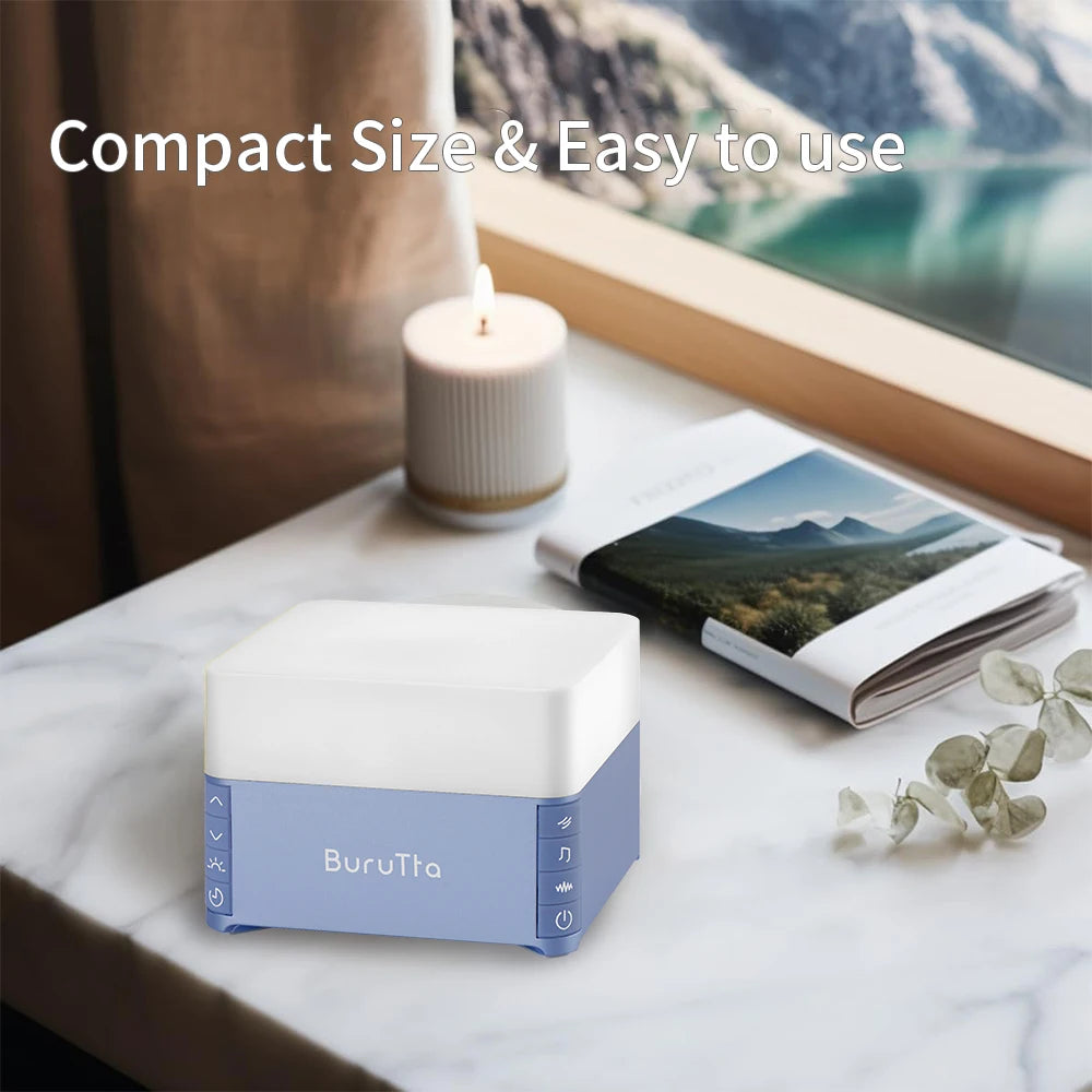 White Noise Sound Machine, Sleep Aid Device with 39 Soothing Sounds & Breathing Light Portable Baby Sleep Soother with Timer