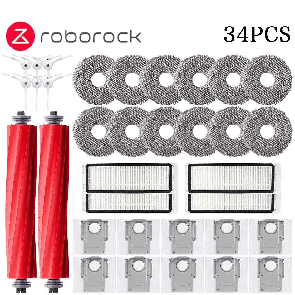 Roborock Q Revo / P10 A7400RR Robot Vacuums Cleaner Accessory Main Side Brush Hepa Filter Mop Cloths Dust Bag Spare Part
