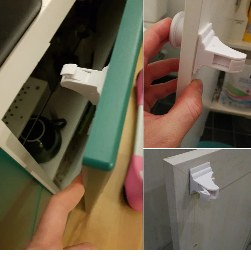 Magnetic Baby Proofing Locks Child Safety Latches For Drawers Cabinets Kids Protection Childproof Security Systems Home