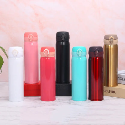Stainless Steel Vacuum Flask Light Weight Student Thermos Portable Bottle Student Water Cup 350ml