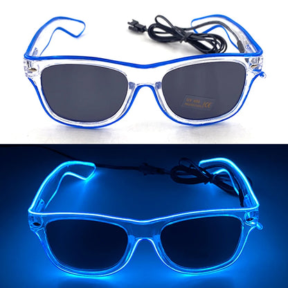 Light Up LED Glasses 5 Colors Heart Shape Glow Glasses Glow in The Dark Party Supplies Neon Party Favors for Kids Adults