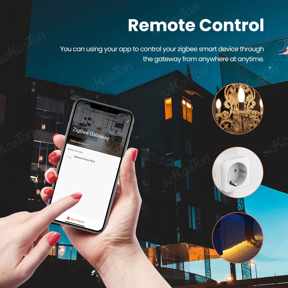 Zigbee 3.0 Wired Gateway Hub Smart Home For eWeLink APP Control RJ45 Ethernet Bridge Work with Alexa Home Assistant Zigbee2MQTT