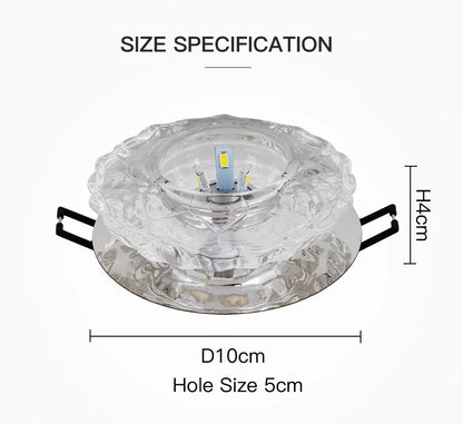 LED Ceiling Lamp for Aisle, Flush, Living Room, Crystal Corridor, Porch Light, Front Porch, Porch Light