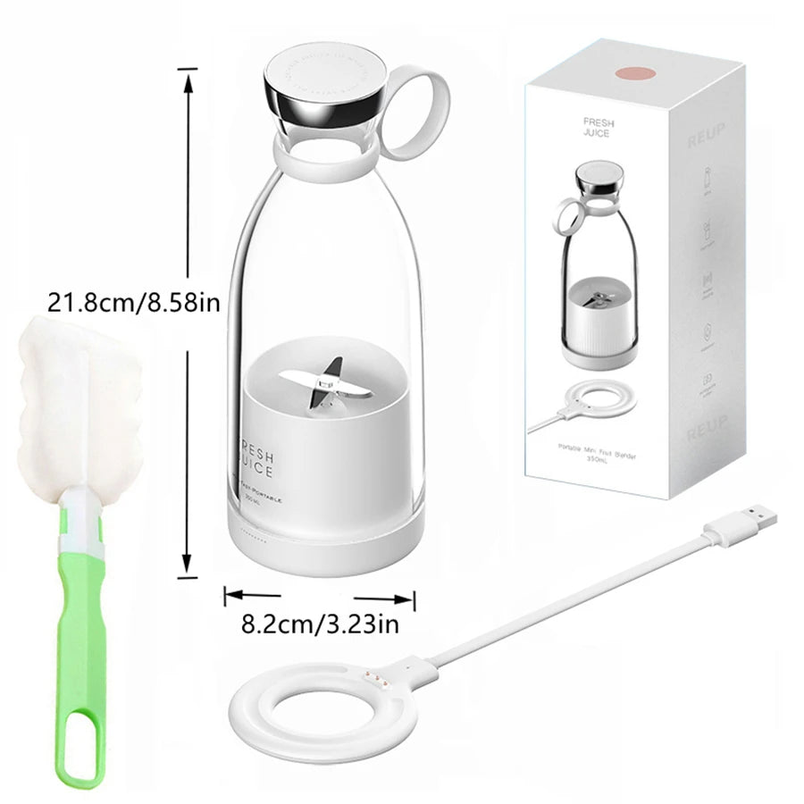 Portable Blender,Fashion Portable Blender for Shakes and Smoothies 11.8 Oz,Magnetic USB Fast Charging Mini Fresh Juice Mixer