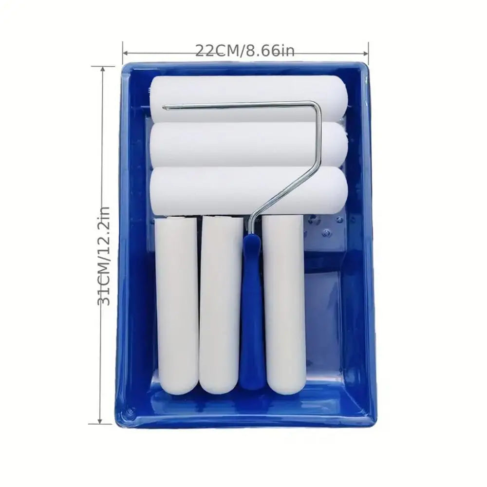 Paint Roller Tool Kit Foam Rolling Applicator For House Painting Paint Stick Roller For Home Renovation Craft Work On Cabinets