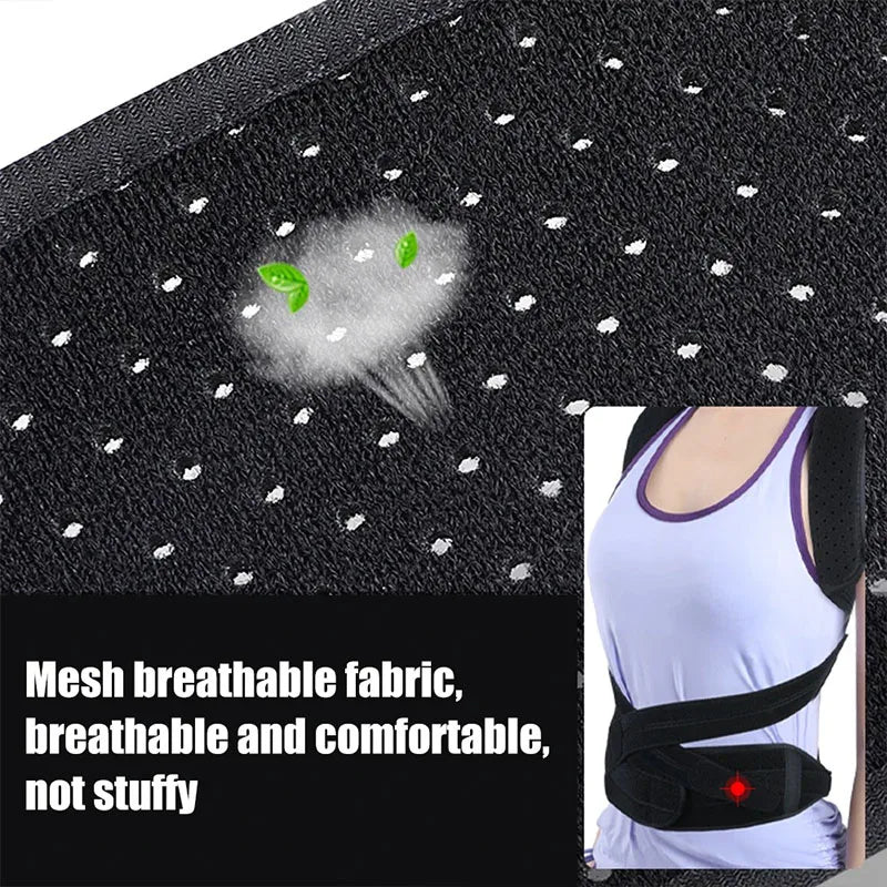 Adjustable Back Brace Posture Corrector Women Men Back Straightener Trainer for Scoliosis & Hunchback Correction, Spine Support