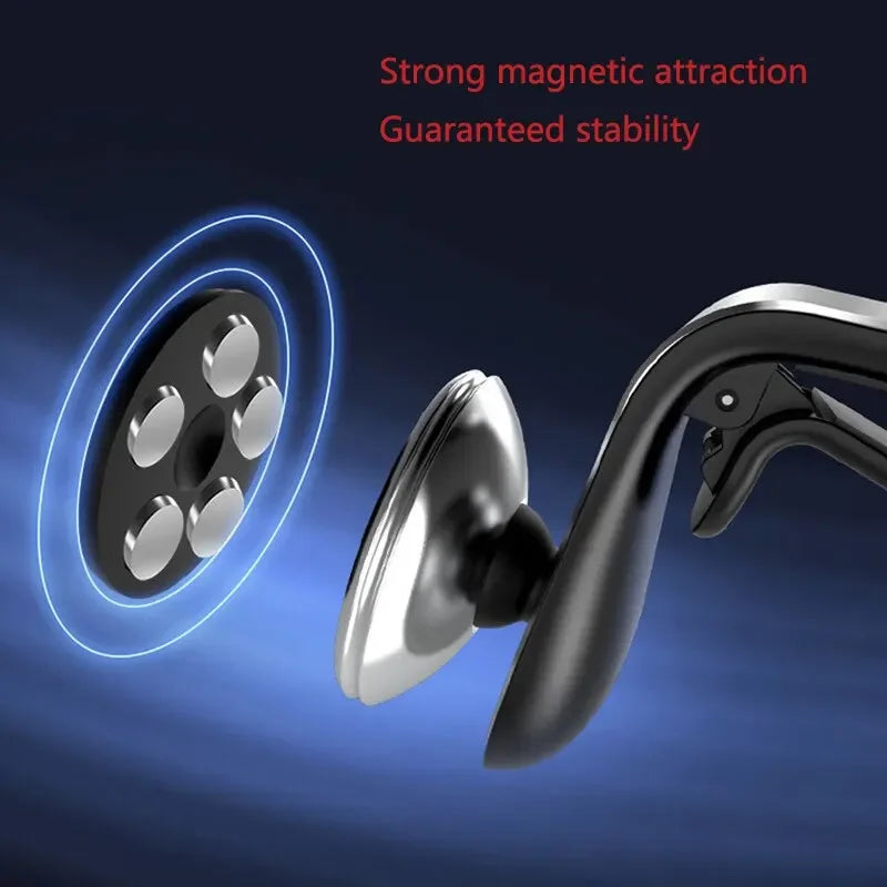 Magnetic Car Phone Holder Stand Air Vent Magnet Car Mount GPS Smartphone Mobile Support In Car  Multi-function Rotation Braccket