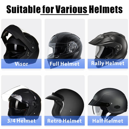 Bluetooth 5.2 Motorcycle Helmet Headset Wireless Handsfree Stereo Music Player Moto Headphone Noise Reduction Earphone With Mic