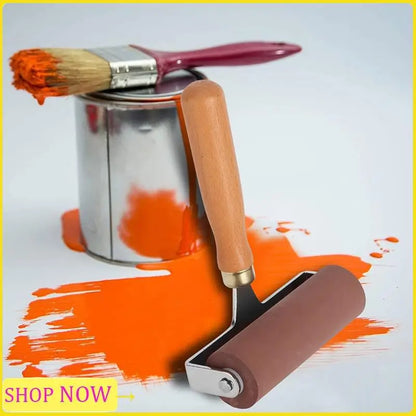 Especial Brayer Soft Flexible Sturdy Elastic Rubber Roller For Printmaking Scrapbooks,Rubber Roller, Ink Roller(15Cm)