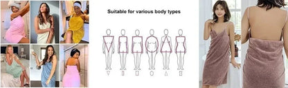70X140cm Ladies Straps Wearable Bath TowelSuper Soft Wearable Bath TowelQuick Drying Super Absorbent Comfortable Beach Towel