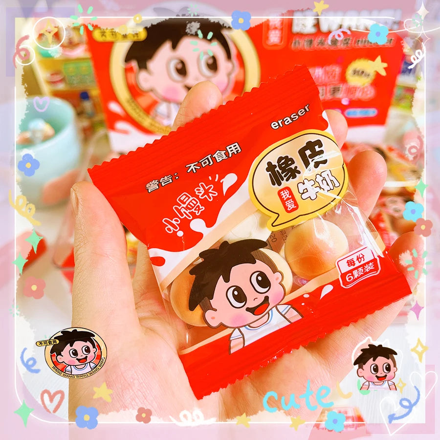 school teacher gift back to school supplies Aesthetic cute stationery Kawaii object funny erasers cookie rubber cute things