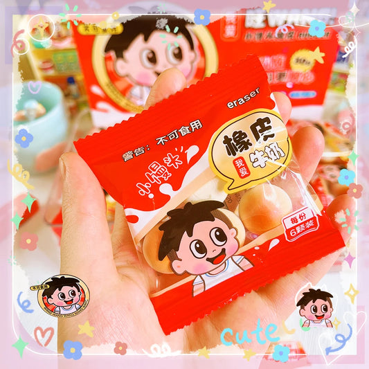 school teacher gift back to school supplies Aesthetic cute stationery Kawaii object funny erasers cookie rubber cute things