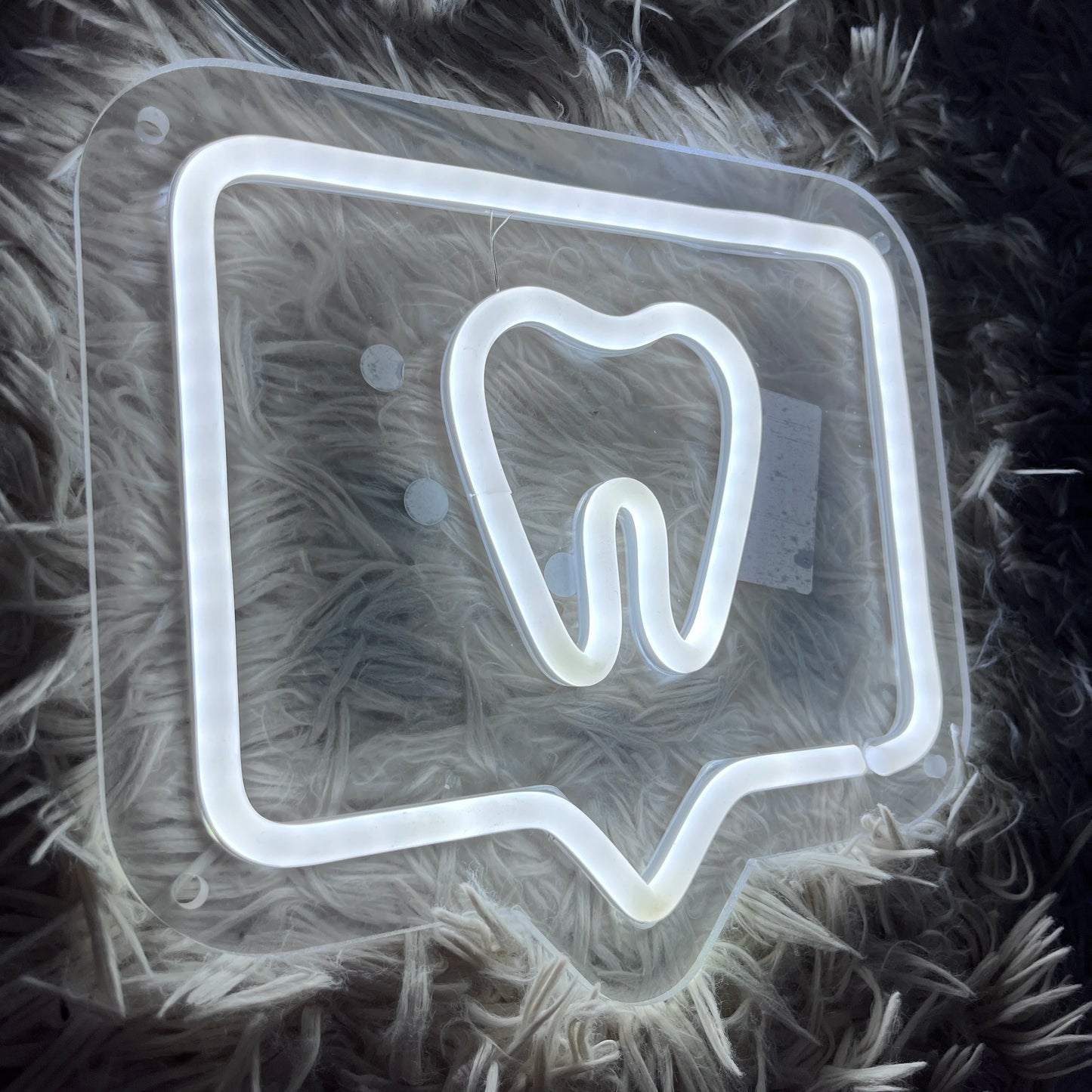 Teeth Logo USB Neon Sign Tooth Led Neon Light Dentist's Office Wall Window Decor Welcoming Sign