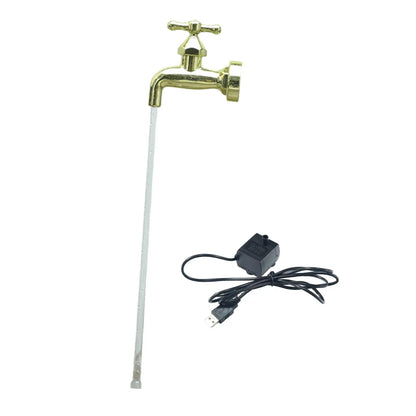 Invisible Flowing Spout Watering Can Fountain Home USB Floating Tap Water Fountain for Courtyard DIY Art Decor Yard Lawn Pools