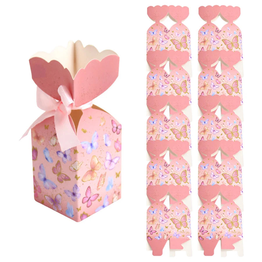 25PCS Butterfly Party Favors Box Birthday Party Candy Boxes Bridal Shower Party Supplies Decoration