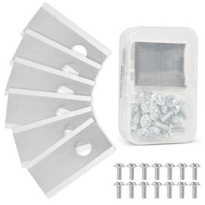 36*18*0.9mm 30pcs Replacement Blades for Robot Lawn Mower for Worx LandXcape Lawn Mower Blades Titanium Robot Lawn Mower Blades